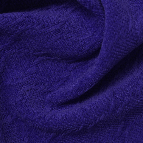 Jacquard Polyester Stretch Knit Fabric, 370 gsm, 165 cm — Navy