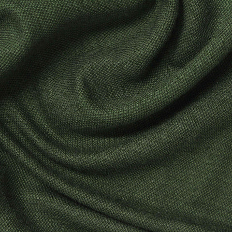 Nylon Viscose Stretch Piqué Knit Fabric, 175 gsm, 160 cm — Green