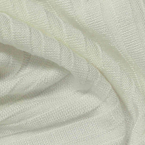 Off-White Ribbed Rib Knit, Viscose
