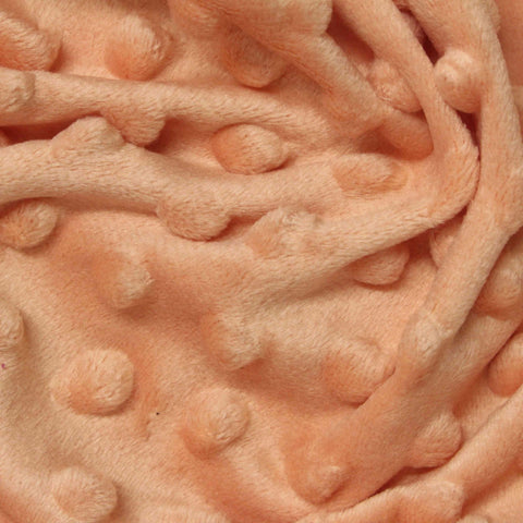Peach Dot Minky, Polyester