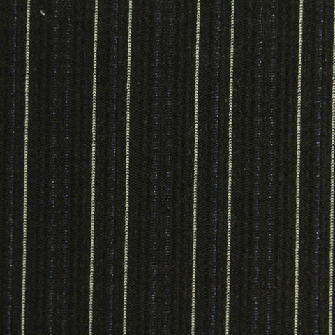 White Vertical-Pinstripe Jacquard, Nylon-Viscose