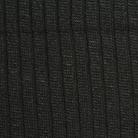 Dark Grey Marl Rib Knit, Polyester, 279 gsm