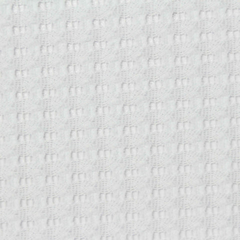 Jacquard Polyester Stretch Chunky Knit Fabric, 170 gsm, 140 cm — White
