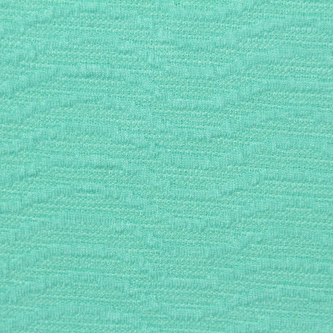 Jacquard Viscose Polyester Stretch Knit Fabric, 253 gsm, 150 cm — Green