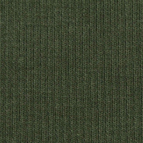 Cotton Polyester Stretch Rib Knit Fabric, 425 gsm, 125 cm — Green
