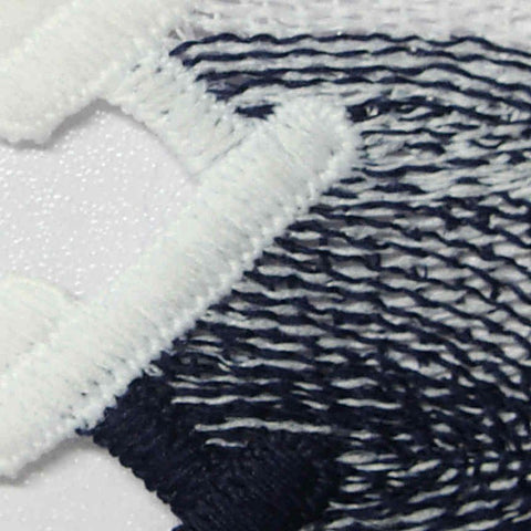 White Geometric Jacquard, Polyester