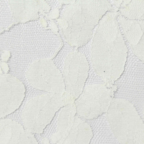 White Floral Lace, Cotton-Nylon