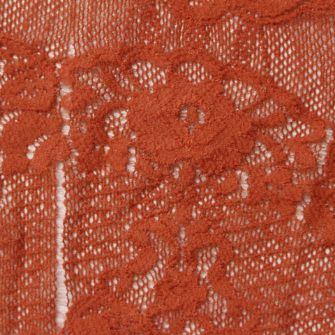 Terracotta Floral Lace, Nylon