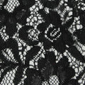 Black Floral Lace, Cotton-Nylon, 140 cm, ref EF-243225
