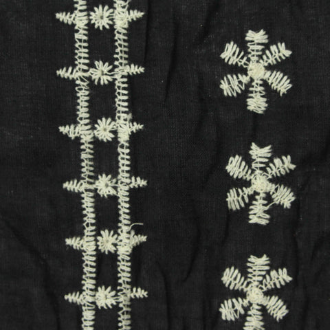 White Geometric-Star Knit, Cotton