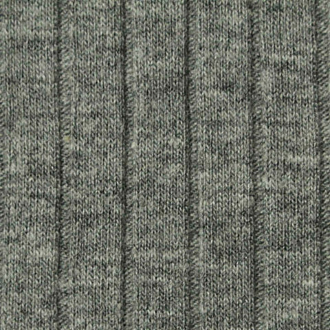 Grey Heathered-Marl Rib Knit, Viscose, 182 gsm