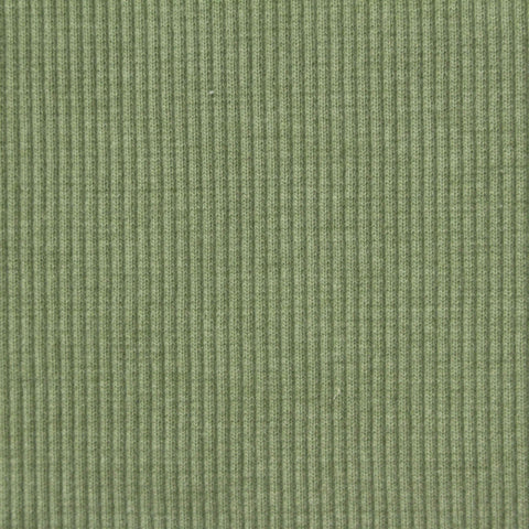Cotton Polyester Rib Knit Fabric, 469 gsm, 140 cm — Green