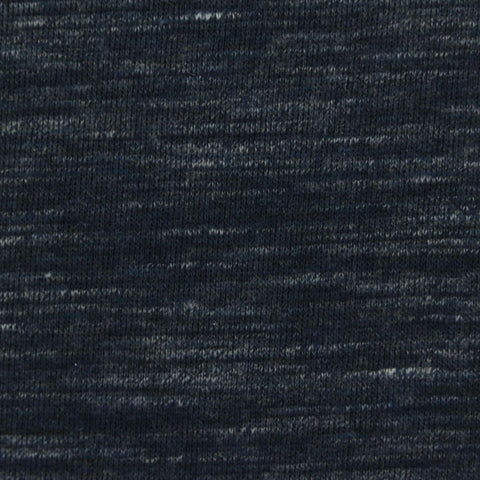 Dark Blue Marl Scuba Knit, Poly-Cotton, 278 gsm