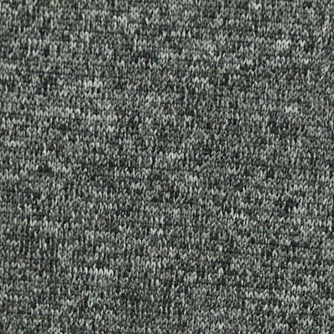Heathered Grey Marl Rib Knit, Polyester, 228 gsm