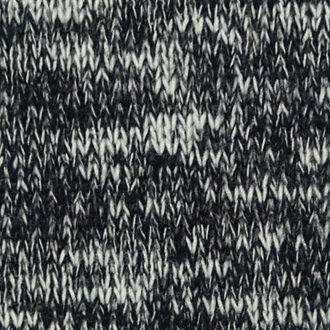Black Marl French Terry, Cotton-Poly, 302 gsm