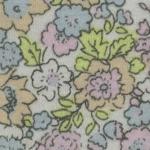 Pink Floral Jersey Knit, Poly-Viscose
