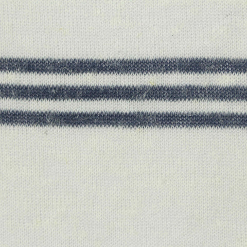 Dark Grey Stripes Chunky Knit, Poly-Linen
