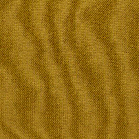 Polyester Cotton French Terry Fabric, 265 gsm, 160 cm — Yellow