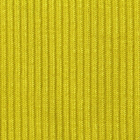 Viscose Stretch Rib Knit Fabric, 190 gsm, 125 cm — Yellow