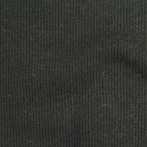 Polyester Cotton Stretch Rib Knit Fabric, 275 gsm, 121 cm — Green