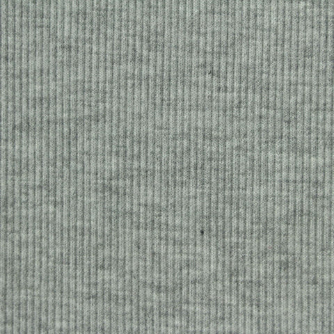 Polyester Stretch Rib Knit Fabric, 370 gsm, 120 cm — Grey