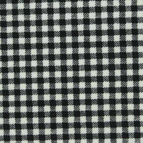 Black Check Warp Knit, Nylon