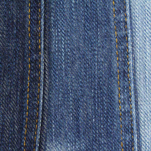 Slub Cotton Stretch Denim Fabric, 330 gsm, 160 cm — Blue
