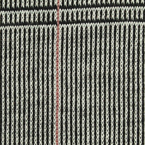 Black Plaid Jacquard, Poly-Viscose, 272 gsm