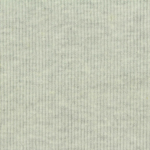 Heather Grey Marl Rib Knit, Viscose-Poly, 430 gsm