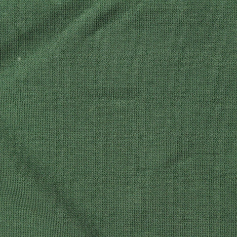 Cotton Nylon Stretch Ponte Knit Fabric, 267 gsm, 150 cm — Green