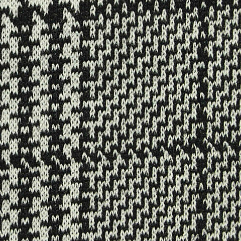 Black Houndstooth Jacquard, 296 gsm