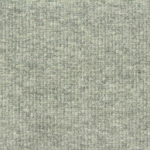 Heather Grey Marl Rib Knit, Cotton, 375 gsm