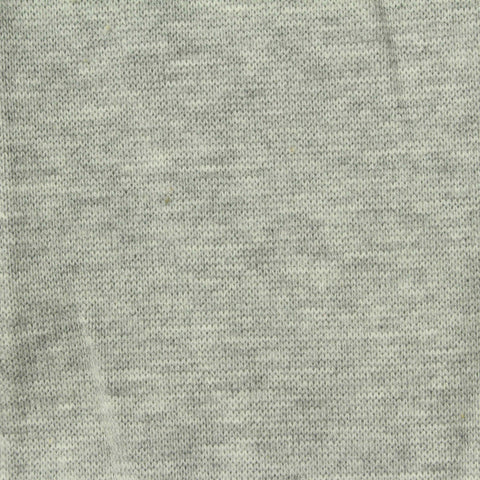 Light Grey Heathered-Marl Rib Knit, Cotton-Poly