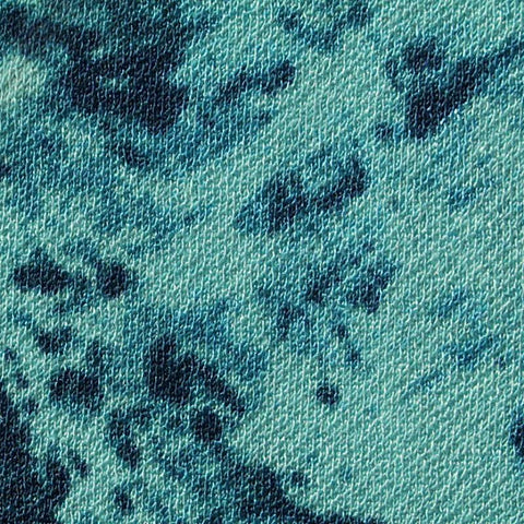 Dark Blue Abstract-Animal Print Scuba Knit, Polyester