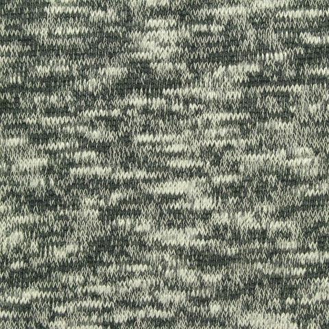 Dark Grey Heathered-Marl Jersey Knit, 190 gsm