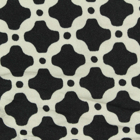 Black Lattice Knit, Polyester