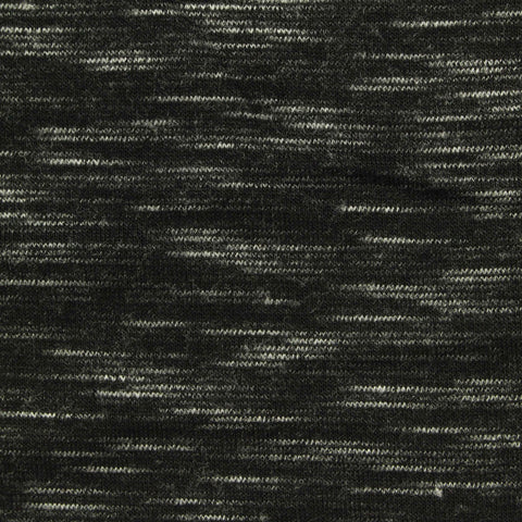 Black Marl French Terry, Polyester, 220 gsm