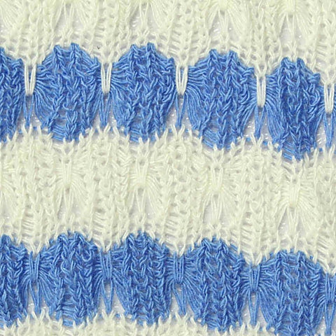 Blue Bands Chunky Knit, Cotton-Viscose