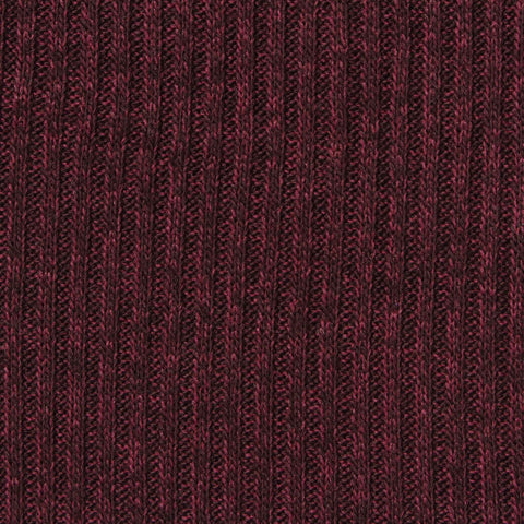 Brushed Viscose Polyester Stretch Rib Knit Fabric, 240 gsm, 155 cm — Red