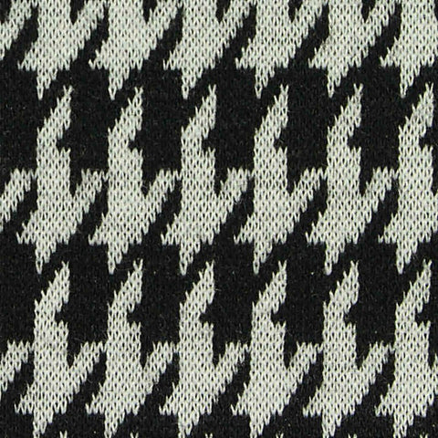 Black Houndstooth Jacquard, Poly-Viscose, 280 gsm, 160 cm, ref EF-246185