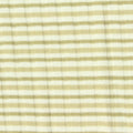 Beige Horizontal-Stripe Rib Knit, Viscose-Poly