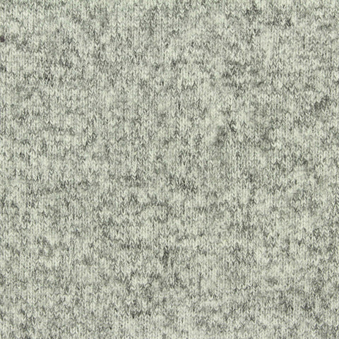 Grey Marl Chunky Knit, Viscose-Poly, 190 gsm