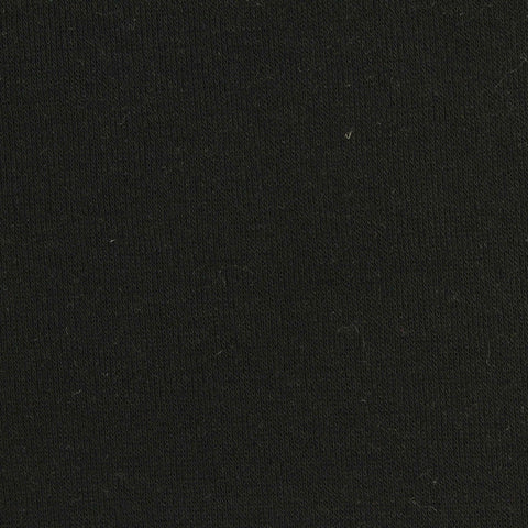 Acrylic Viscose Stretch Knit Fabric, 160 gsm, 175 cm — Black