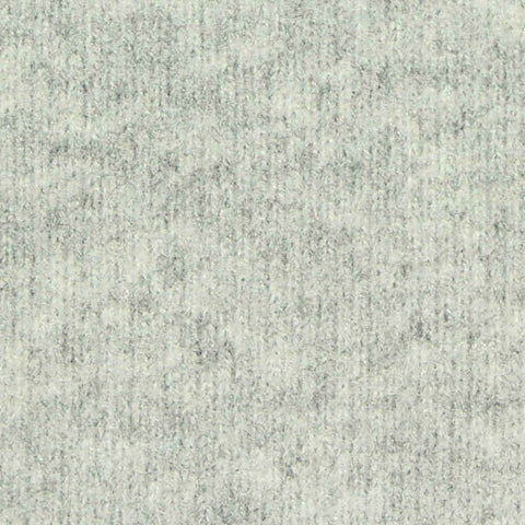 Light Grey Heathered-Marl Rib Knit, Polyester, 430 gsm