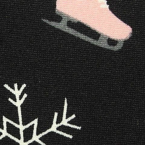 Printed Polyester Stretch Milk Silk Knit Fabric, 150 gsm, 155 cm — Black