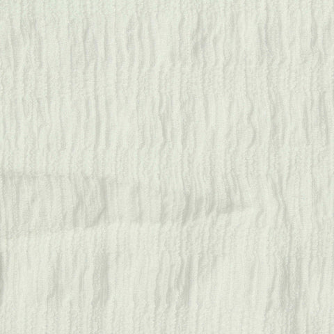 Jacquard Polyester Stretch Knit Fabric, 180 gsm, 152 cm — White