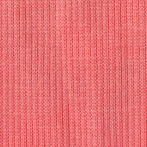 Polyester Cotton Stretch Rib Knit Fabric, 287 gsm, 121 cm — Pink
