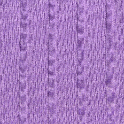 Polyester Viscose Stretch Rib Knit Fabric, 178 gsm, 148 cm — Purple