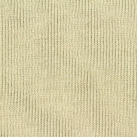 Cotton Polyester Stretch Rib Knit Fabric, 364 gsm, 128 cm — Beige