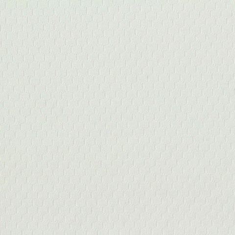 White Geometric Birdseye Knit, Polyester